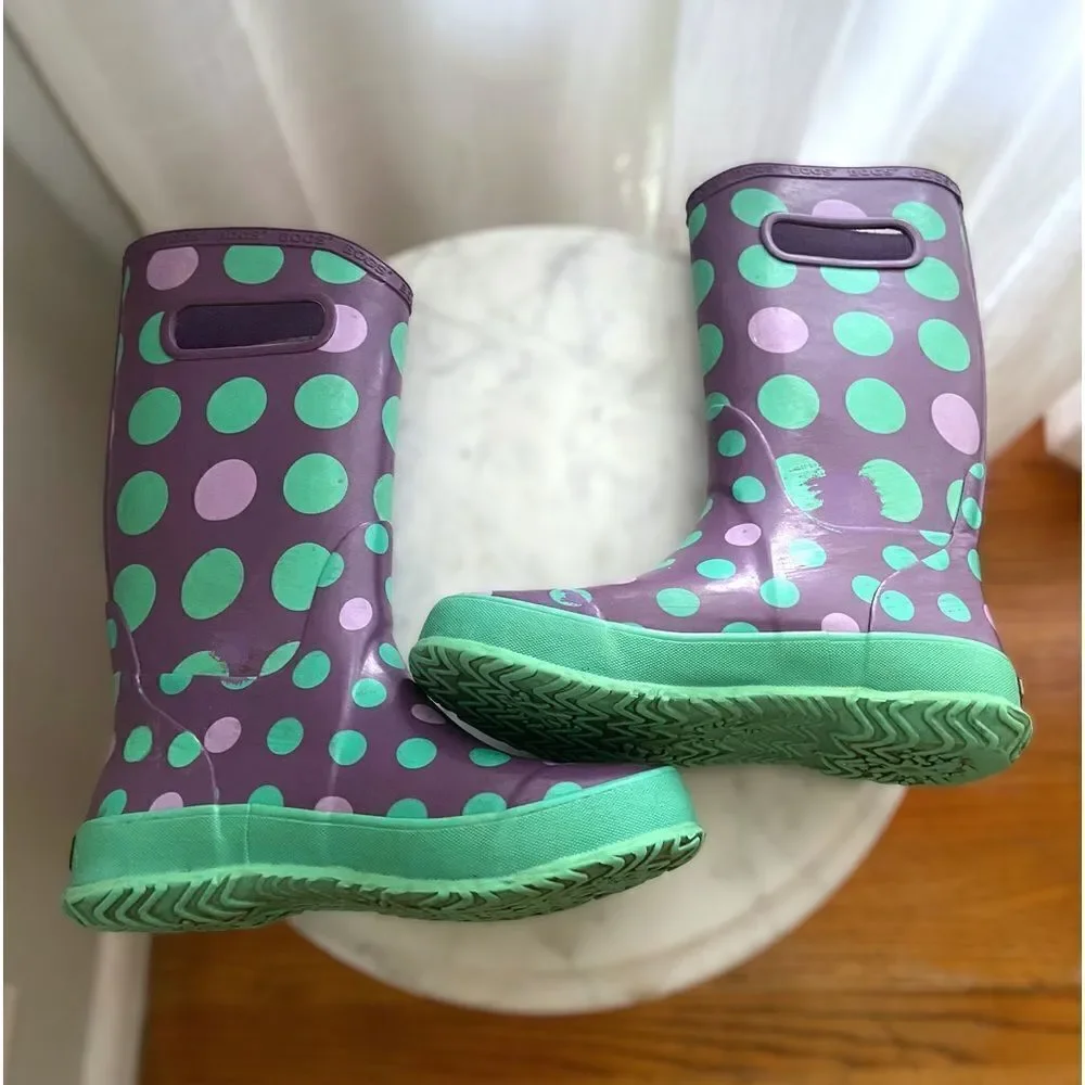 Bogs Kids rain boot Dots  size 3